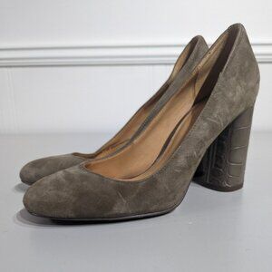 Coach Taupe Ophelia Suede Pump - size 7.5B